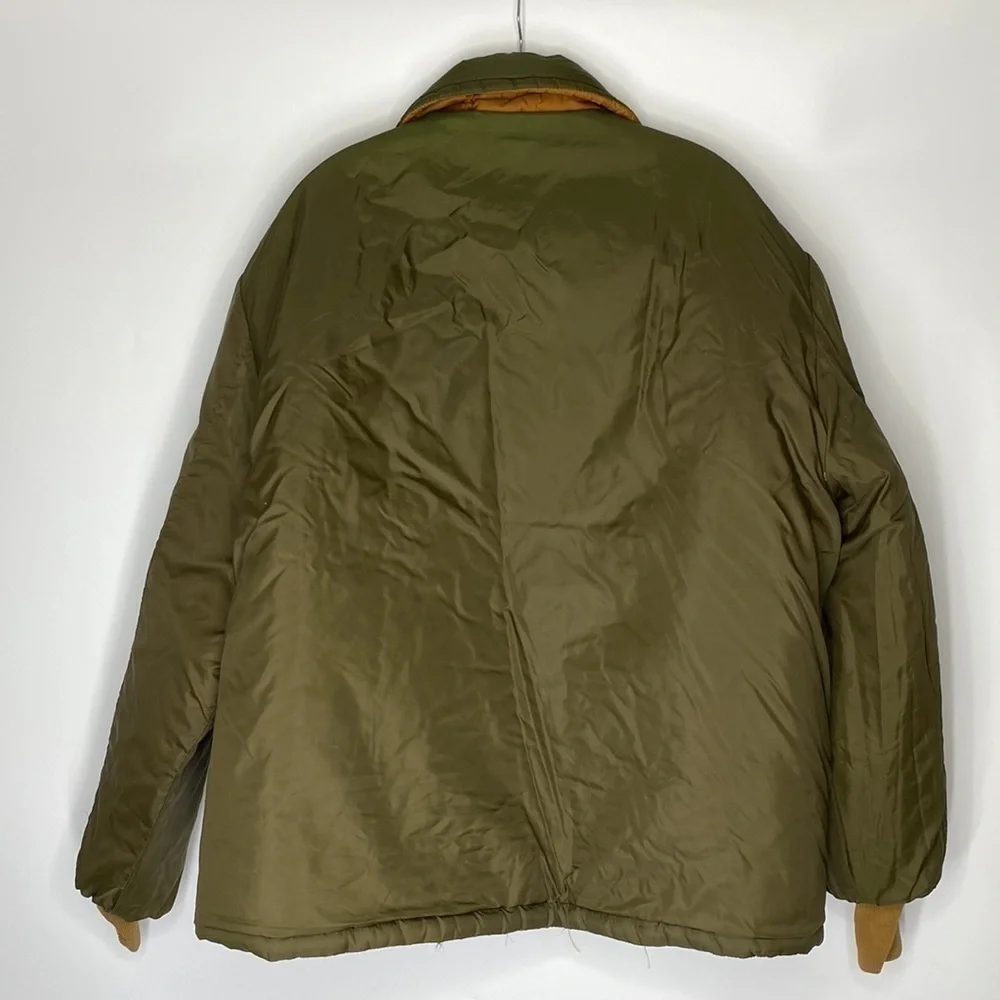 Vintage Sears Roebucks Brown Quilted Reversible Puffer Jacket Big 2XL